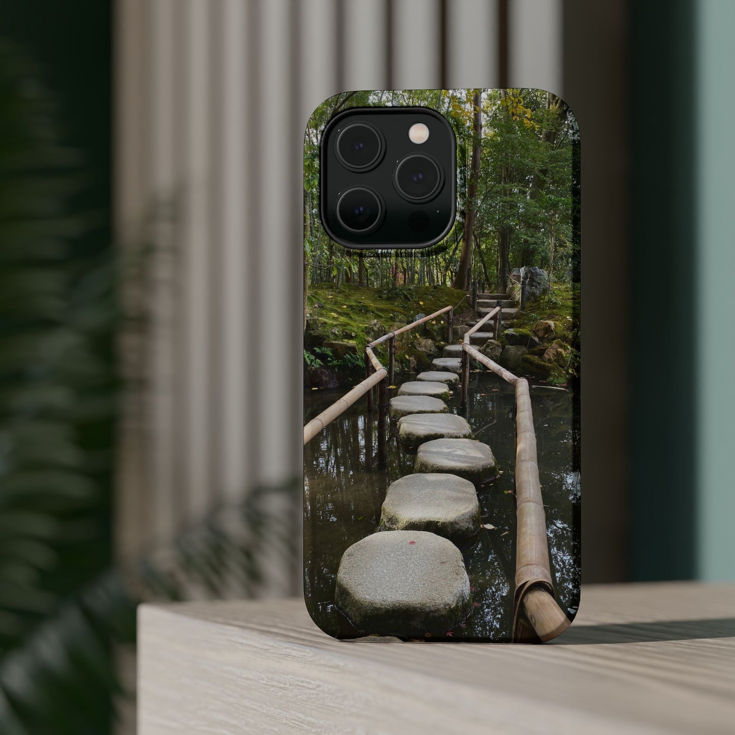Nanzen-Ji Kyoto Stone Stepping Stones Impact-Resistant Phone Cases with Nature Design, Eco-Friendly Gift, Travel Accessories, Hiking Gear, Unique Phone Cover