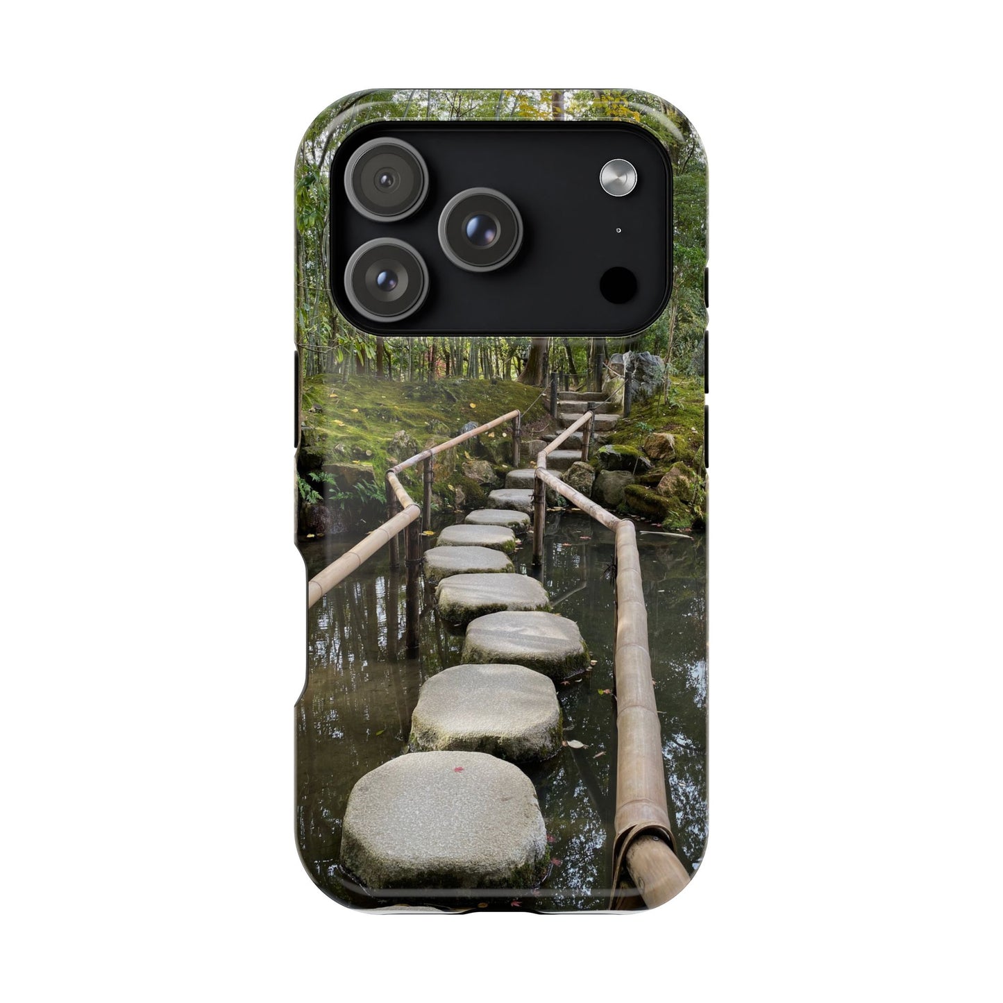 Nanzen-Ji Kyoto Stone Stepping Stones Impact-Resistant Phone Cases with Nature Design, Eco-Friendly Gift, Travel Accessories, Hiking Gear, Unique Phone Cover