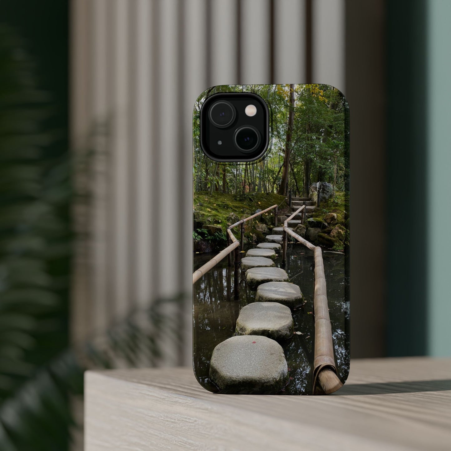 Nanzen-Ji Kyoto Stone Stepping Stones Impact-Resistant Phone Cases with Nature Design, Eco-Friendly Gift, Travel Accessories, Hiking Gear, Unique Phone Cover