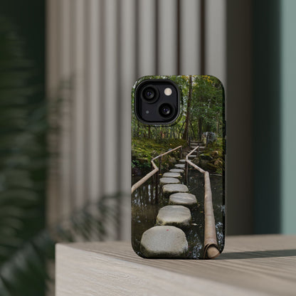 Nanzen-Ji Kyoto Stone Stepping Stones Impact-Resistant Phone Cases with Nature Design, Eco-Friendly Gift, Travel Accessories, Hiking Gear, Unique Phone Cover