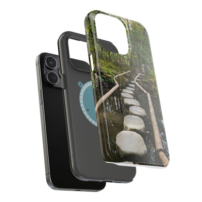 Nanzen-Ji Kyoto Stone Stepping Stones Impact-Resistant Phone Cases with Nature Design, Eco-Friendly Gift, Travel Accessories, Hiking Gear, Unique Phone Cover