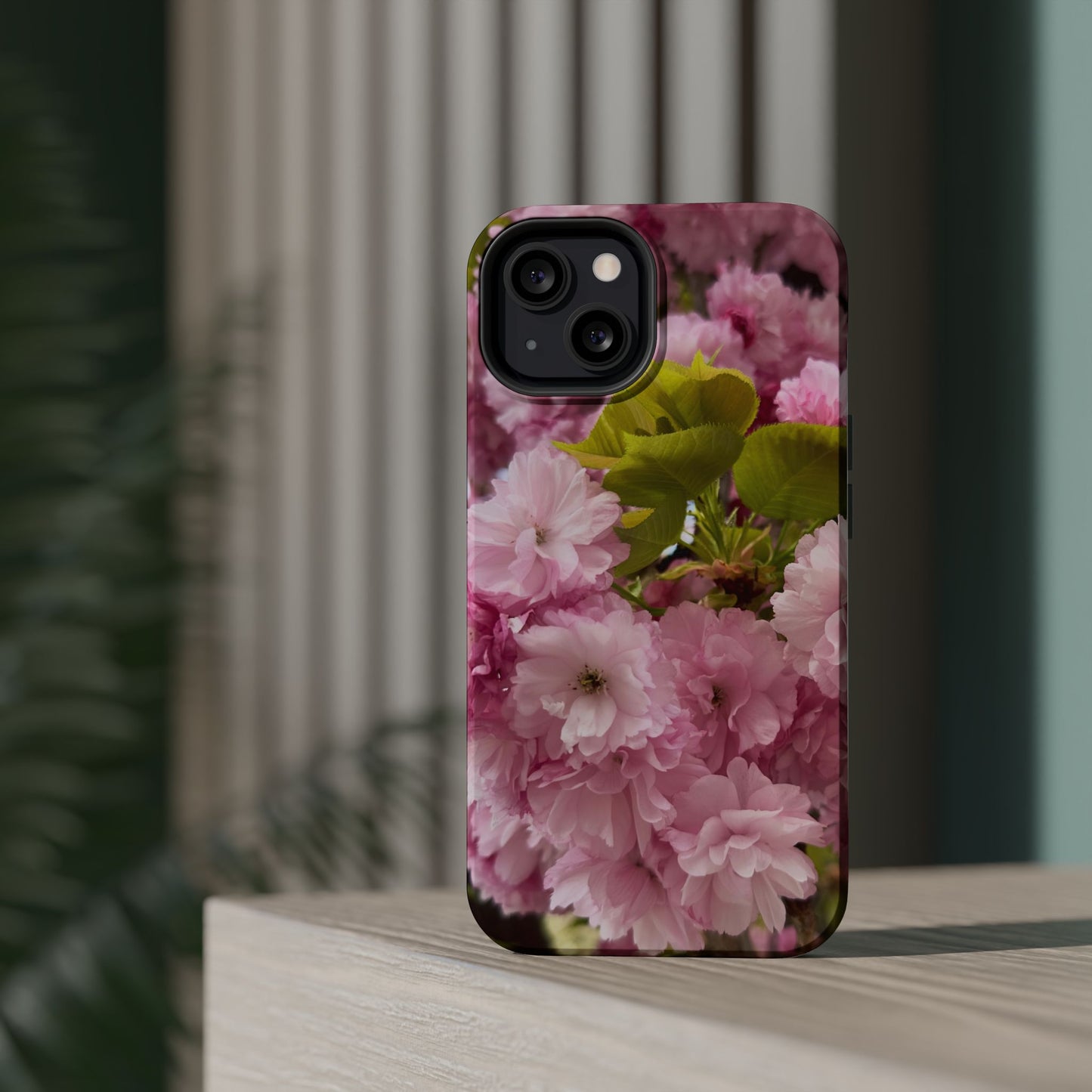 Cherry Blossoms Magnetic Floral Phone Cases, Impact-Resistant Phone Covers, Pink Cherry Blossom Cases, Unique Tech Accessories, Cute Gift for Her