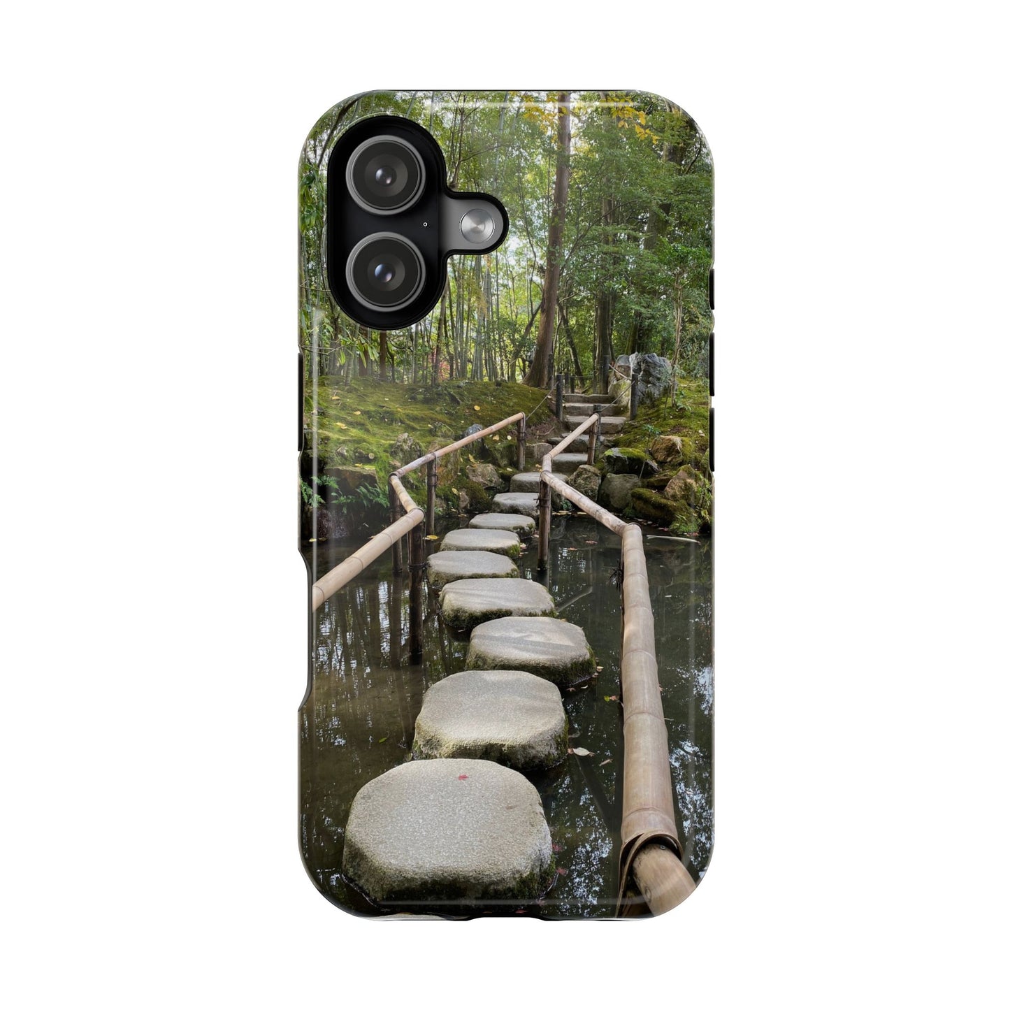 Nanzen-Ji Kyoto Stone Stepping Stones Impact-Resistant Phone Cases with Nature Design, Eco-Friendly Gift, Travel Accessories, Hiking Gear, Unique Phone Cover