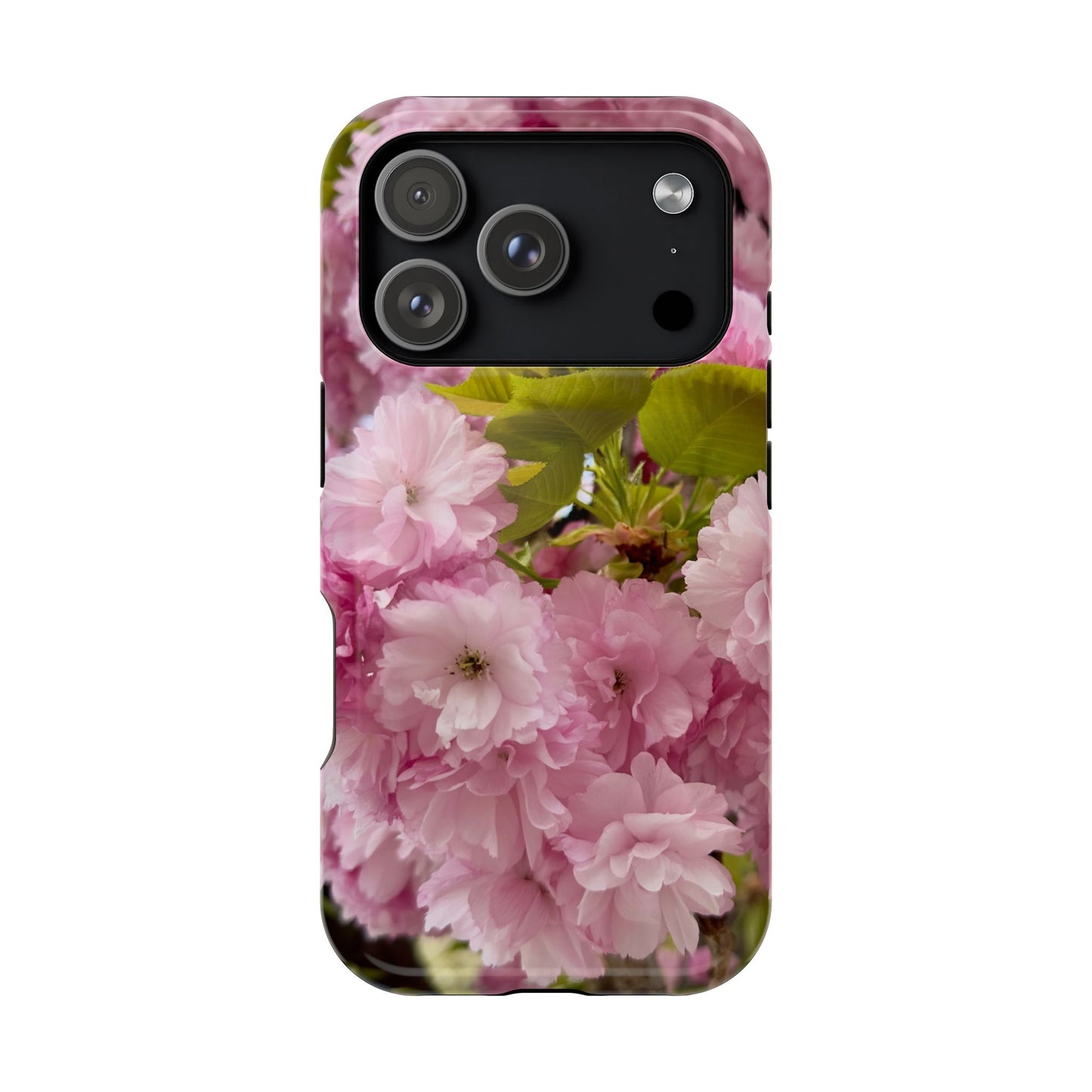 Cherry Blossoms Magnetic Floral Phone Cases, Impact-Resistant Phone Covers, Pink Cherry Blossom Cases, Unique Tech Accessories, Cute Gift for Her