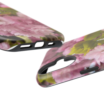 Cherry Blossoms Magnetic Floral Phone Cases, Impact-Resistant Phone Covers, Pink Cherry Blossom Cases, Unique Tech Accessories, Cute Gift for Her