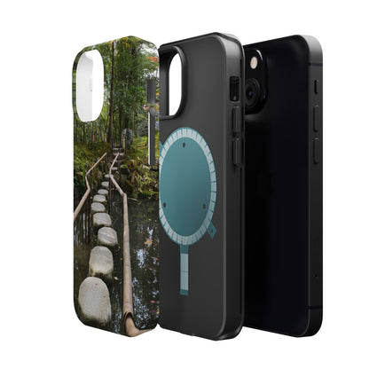 Nanzen-Ji Kyoto Stone Stepping Stones Impact-Resistant Phone Cases with Nature Design, Eco-Friendly Gift, Travel Accessories, Hiking Gear, Unique Phone Cover