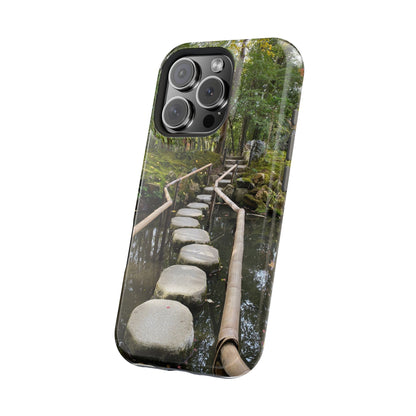 Nanzen-Ji Kyoto Stone Stepping Stones Impact-Resistant Phone Cases with Nature Design, Eco-Friendly Gift, Travel Accessories, Hiking Gear, Unique Phone Cover