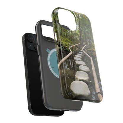 Nanzen-Ji Kyoto Stone Stepping Stones Impact-Resistant Phone Cases with Nature Design, Eco-Friendly Gift, Travel Accessories, Hiking Gear, Unique Phone Cover