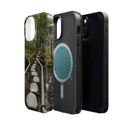 Nanzen-Ji Kyoto Stone Stepping Stones Impact-Resistant Phone Cases with Nature Design, Eco-Friendly Gift, Travel Accessories, Hiking Gear, Unique Phone Cover