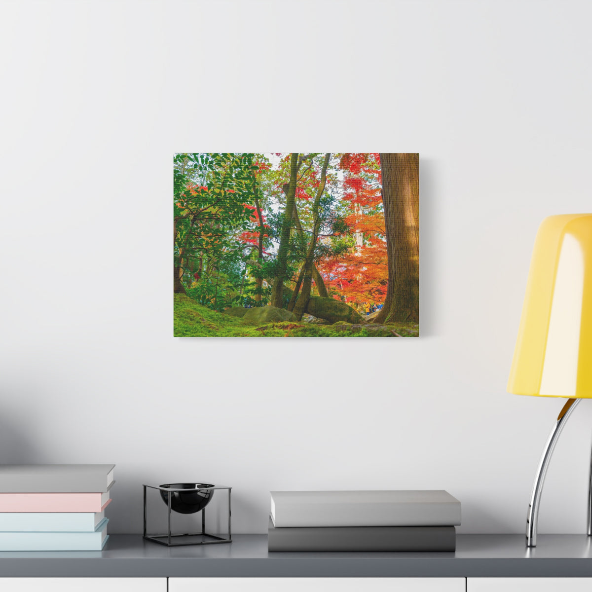 Nanzen-ji Autumn Canvas — Kyoto Temple Grounds Maple & Cedar Wall Art, Japan