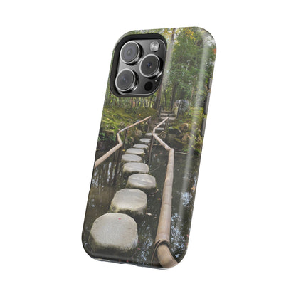 Nanzen-Ji Kyoto Stone Stepping Stones Impact-Resistant Phone Cases with Nature Design, Eco-Friendly Gift, Travel Accessories, Hiking Gear, Unique Phone Cover