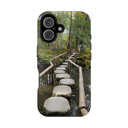 Nanzen-Ji Kyoto Stone Stepping Stones Impact-Resistant Phone Cases with Nature Design, Eco-Friendly Gift, Travel Accessories, Hiking Gear, Unique Phone Cover