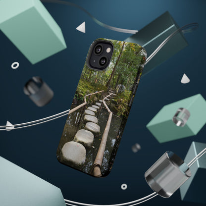 Nanzen-Ji Kyoto Stone Stepping Stones Impact-Resistant Phone Cases with Nature Design, Eco-Friendly Gift, Travel Accessories, Hiking Gear, Unique Phone Cover