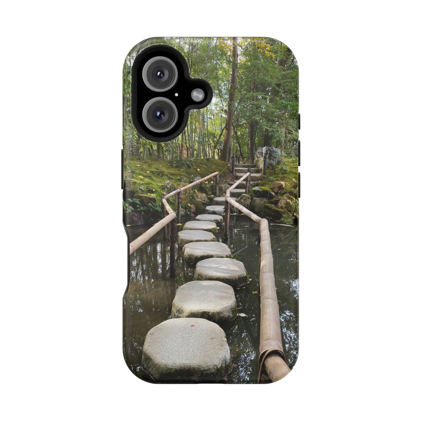Nanzen-Ji Kyoto Stone Stepping Stones Impact-Resistant Phone Cases with Nature Design, Eco-Friendly Gift, Travel Accessories, Hiking Gear, Unique Phone Cover