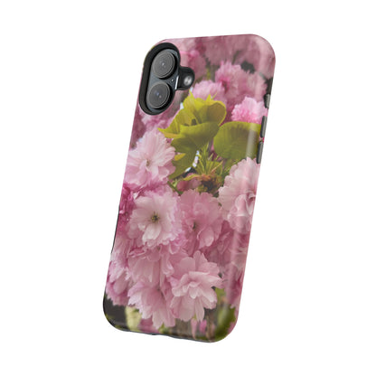 Cherry Blossoms Magnetic Floral Phone Cases, Impact-Resistant Phone Covers, Pink Cherry Blossom Cases, Unique Tech Accessories, Cute Gift for Her