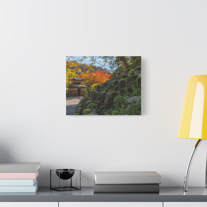 Otagi Nenbutsu-ji Autumn Canvas Wall Art — Kyoto Temple Fall Foliage Print, Japan