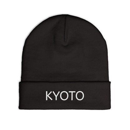 Stylish KYOTO Embroidered Knit Beanie | Winter Accessory | Perfect Gift for Adventurers | Fashionable Kyoto Cap | Cozy Cold Weather Hat
