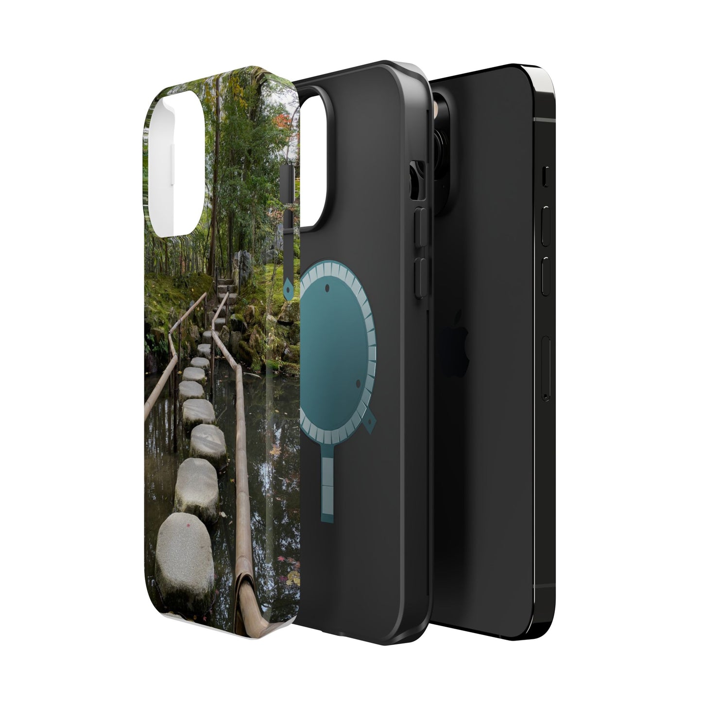 Nanzen-Ji Kyoto Stone Stepping Stones Impact-Resistant Phone Cases with Nature Design, Eco-Friendly Gift, Travel Accessories, Hiking Gear, Unique Phone Cover