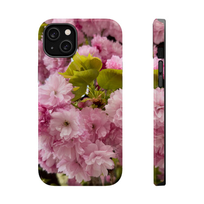 Cherry Blossoms Magnetic Floral Phone Cases, Impact-Resistant Phone Covers, Pink Cherry Blossom Cases, Unique Tech Accessories, Cute Gift for Her