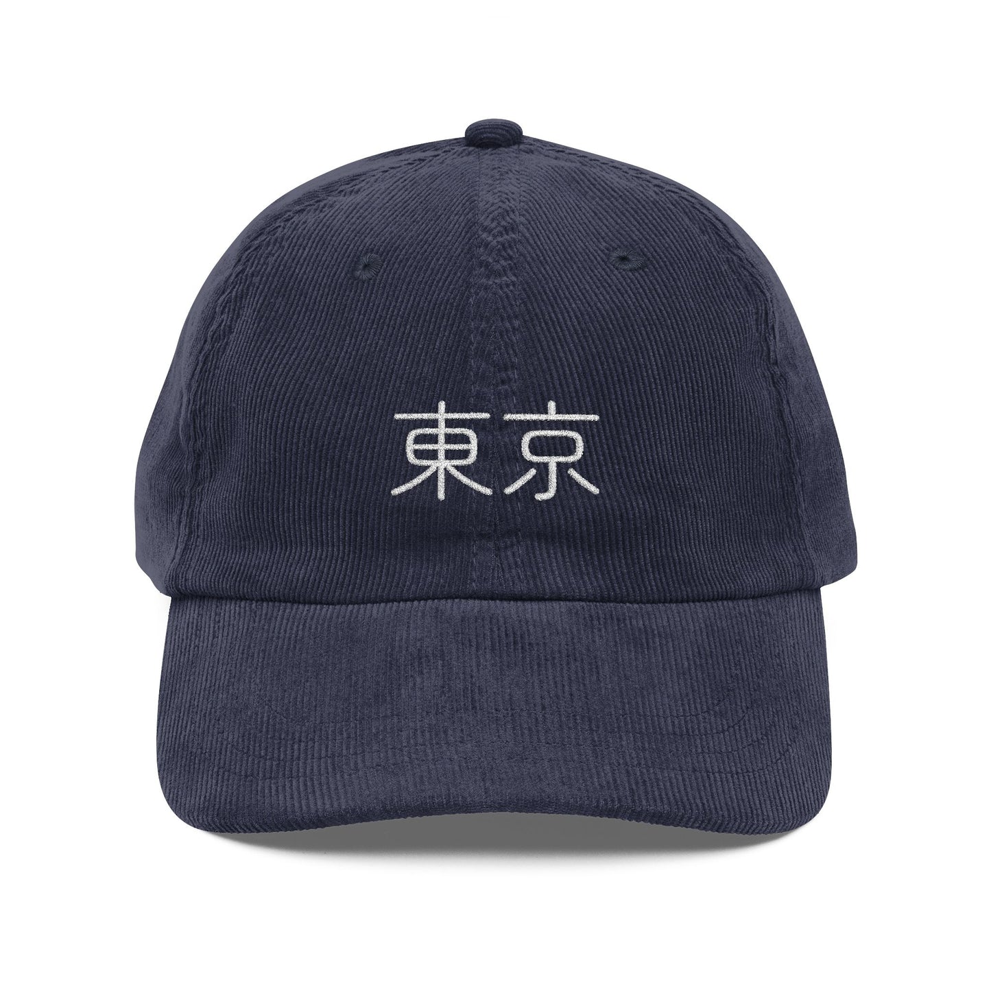 Tokyo Kanji Corduroy Hat – 東京 Embroidered Japan City Cap