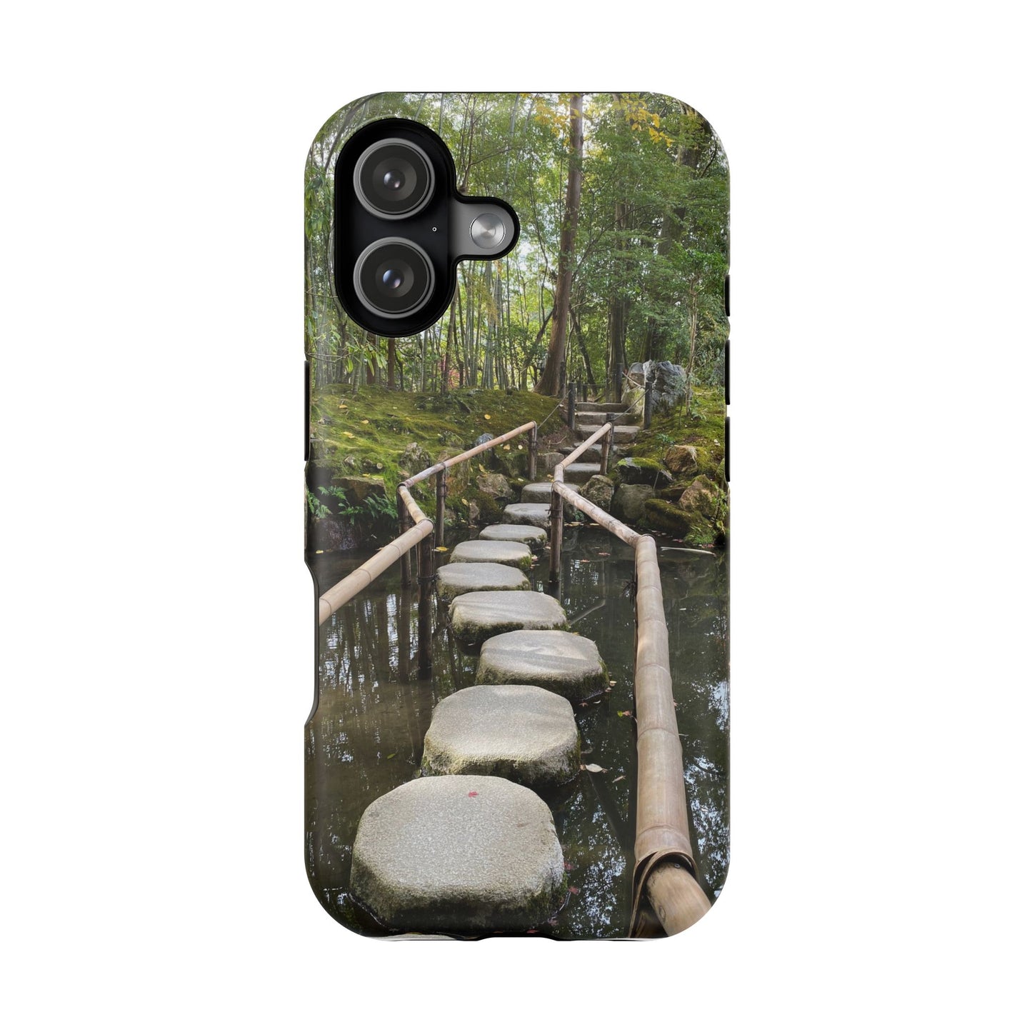 Nanzen-Ji Kyoto Stone Stepping Stones Impact-Resistant Phone Cases with Nature Design, Eco-Friendly Gift, Travel Accessories, Hiking Gear, Unique Phone Cover