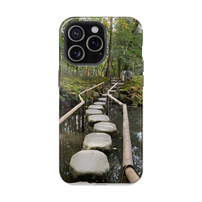 Nanzen-Ji Kyoto Stone Stepping Stones Impact-Resistant Phone Cases with Nature Design, Eco-Friendly Gift, Travel Accessories, Hiking Gear, Unique Phone Cover