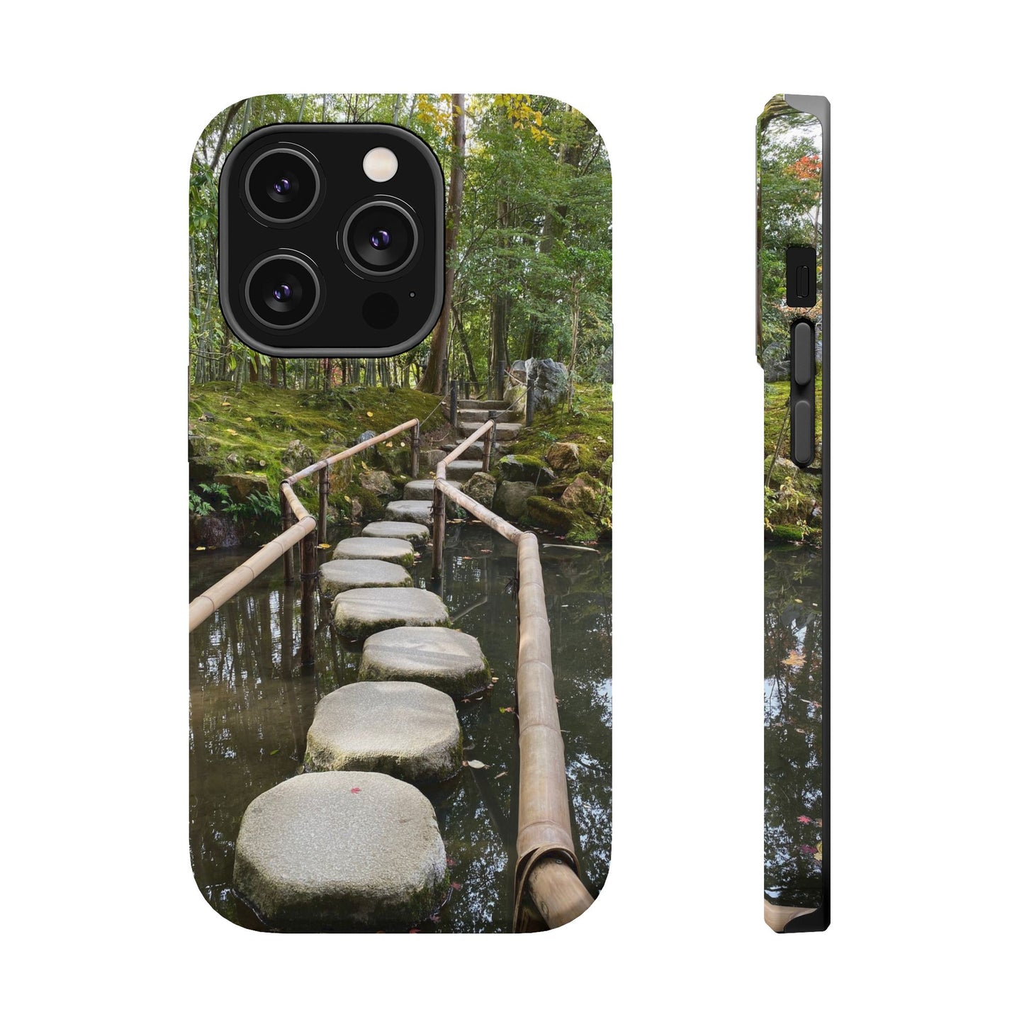 Nanzen-Ji Kyoto Stone Stepping Stones Impact-Resistant Phone Cases with Nature Design, Eco-Friendly Gift, Travel Accessories, Hiking Gear, Unique Phone Cover