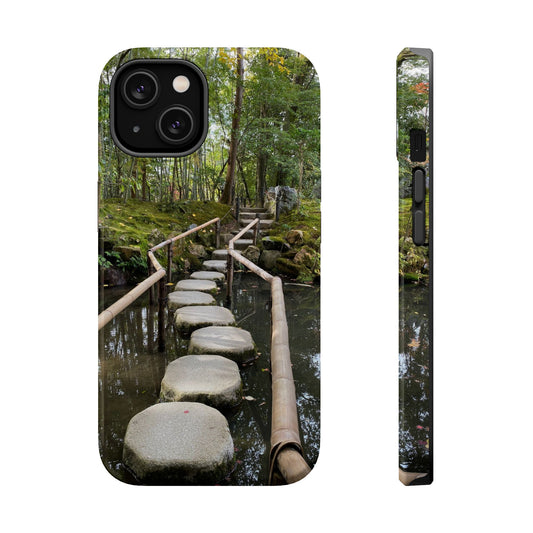 Nanzen-Ji Kyoto Stone Stepping Stones Impact-Resistant Phone Cases with Nature Design, Eco-Friendly Gift, Travel Accessories, Hiking Gear, Unique Phone Cover