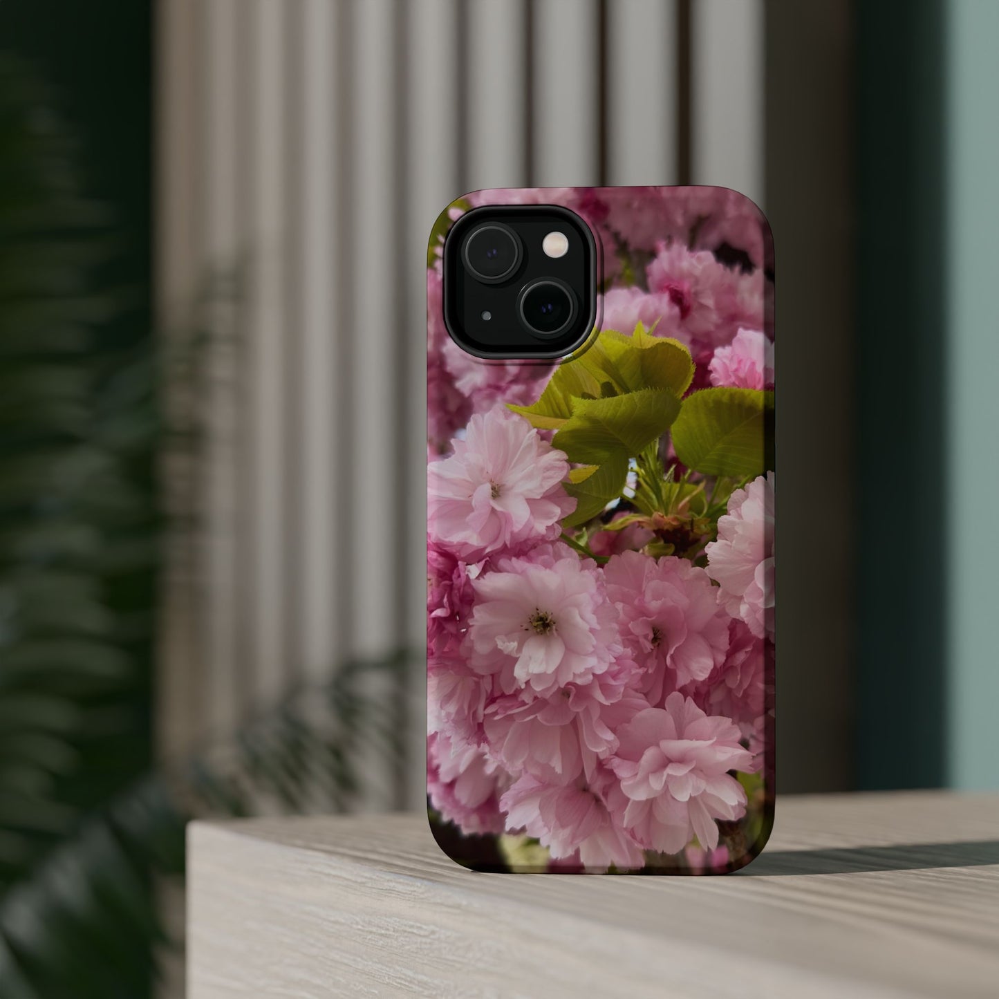 Cherry Blossoms Magnetic Floral Phone Cases, Impact-Resistant Phone Covers, Pink Cherry Blossom Cases, Unique Tech Accessories, Cute Gift for Her