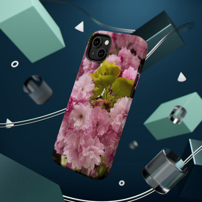 Cherry Blossoms Magnetic Floral Phone Cases, Impact-Resistant Phone Covers, Pink Cherry Blossom Cases, Unique Tech Accessories, Cute Gift for Her