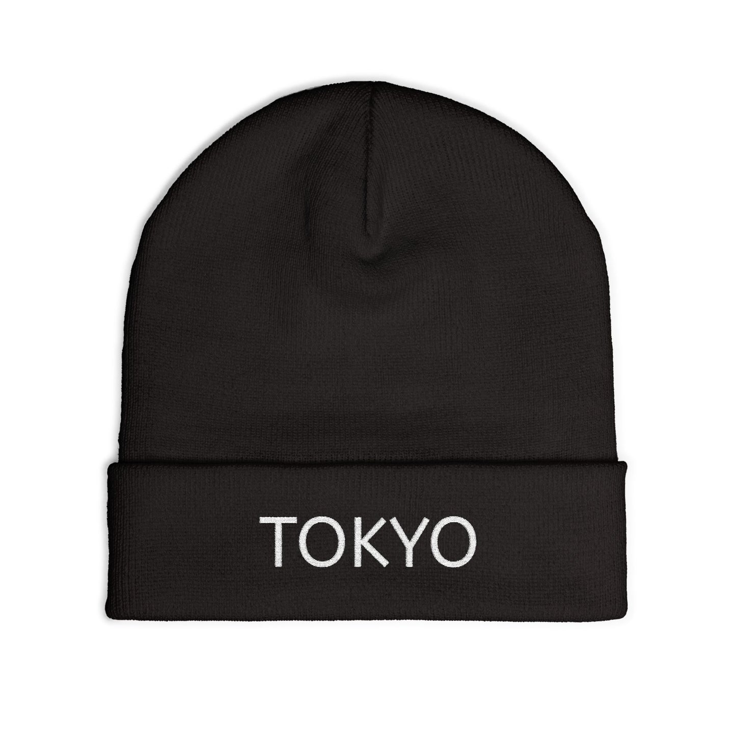 Stylish Knit Beanie with TOKYO Embroidery, Winter Hat, Unisex Fashion Accessory, Cozy Gift, City Pride Beanie, Warm Clothing