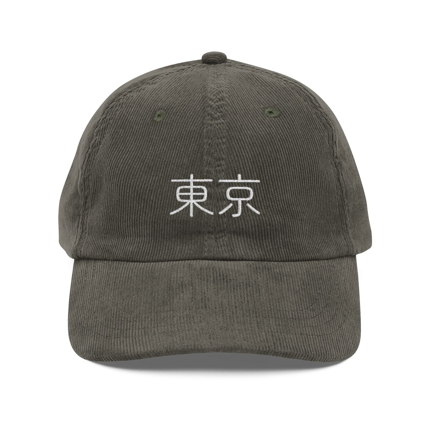 Tokyo Kanji Corduroy Hat – 東京 Embroidered Japan City Cap