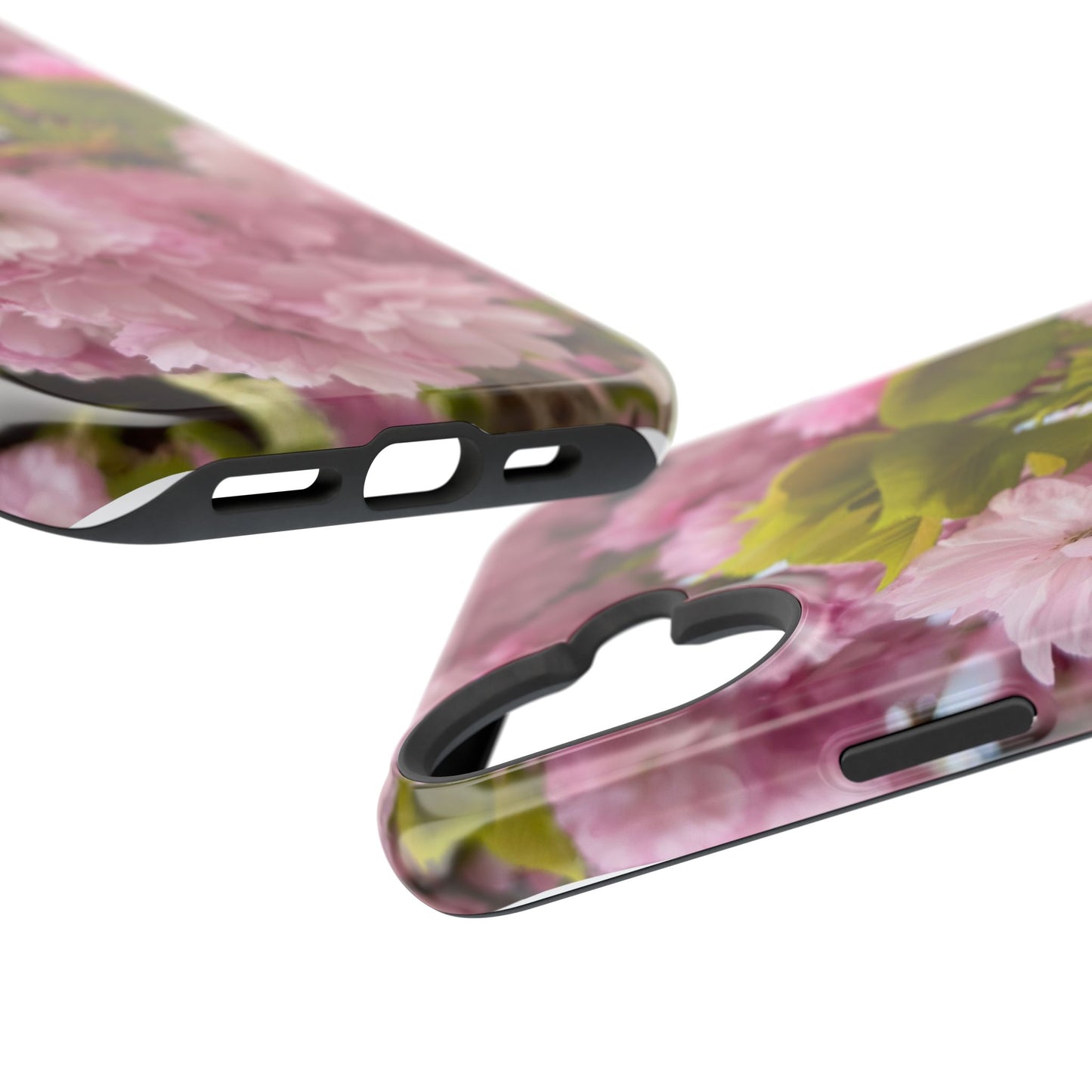 Cherry Blossoms Magnetic Floral Phone Cases, Impact-Resistant Phone Covers, Pink Cherry Blossom Cases, Unique Tech Accessories, Cute Gift for Her