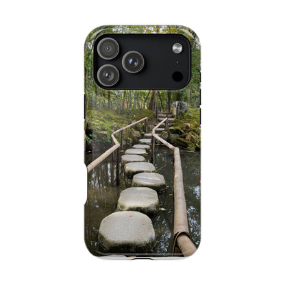 Nanzen-Ji Kyoto Stone Stepping Stones Impact-Resistant Phone Cases with Nature Design, Eco-Friendly Gift, Travel Accessories, Hiking Gear, Unique Phone Cover