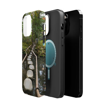 Nanzen-Ji Kyoto Stone Stepping Stones Impact-Resistant Phone Cases with Nature Design, Eco-Friendly Gift, Travel Accessories, Hiking Gear, Unique Phone Cover