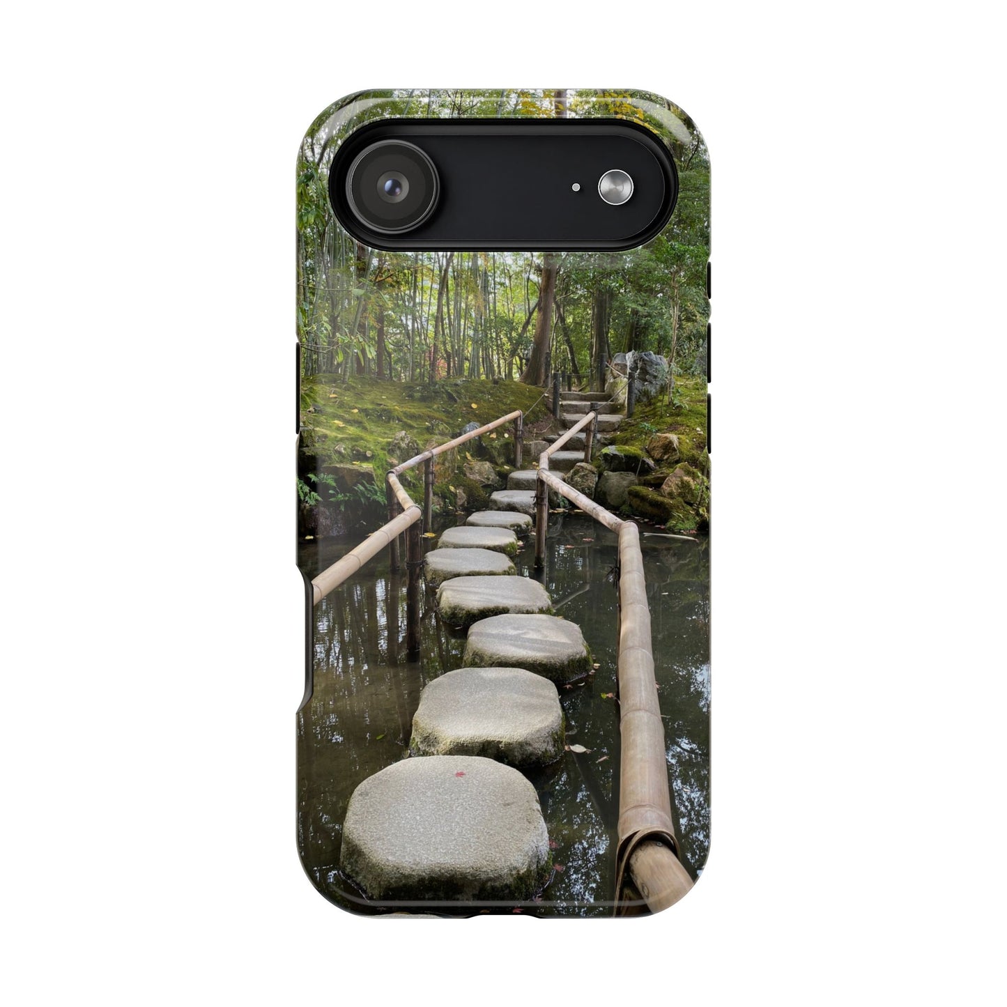 Nanzen-Ji Kyoto Stone Stepping Stones Impact-Resistant Phone Cases with Nature Design, Eco-Friendly Gift, Travel Accessories, Hiking Gear, Unique Phone Cover