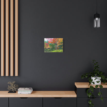 Nanzen-ji Garden Autumn Canvas — Kyoto Maple & Moss Zen Wall Art, Japan