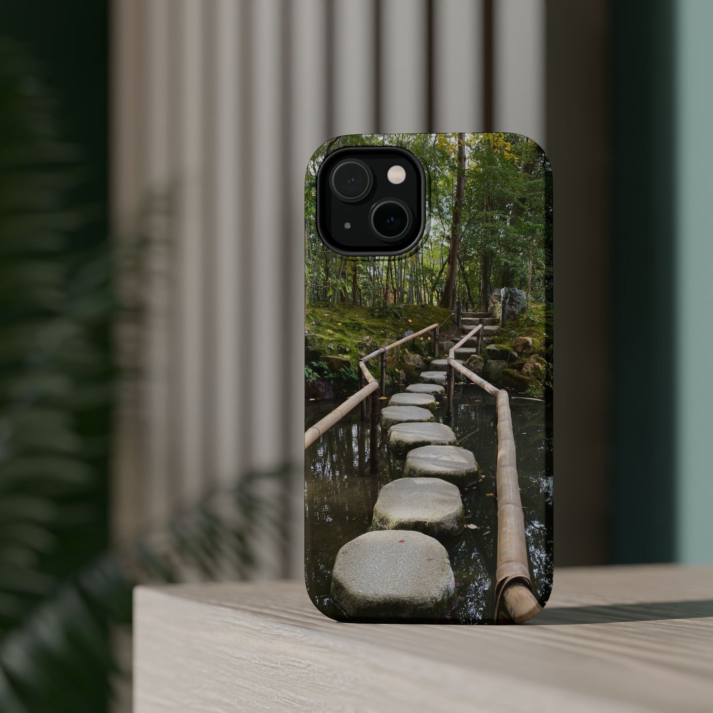 Nanzen-Ji Kyoto Stone Stepping Stones Impact-Resistant Phone Cases with Nature Design, Eco-Friendly Gift, Travel Accessories, Hiking Gear, Unique Phone Cover