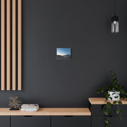 Mount Fuji Sunrise Canvas — Lake Kawaguchi Dawn Over Town Wall Art, Japan