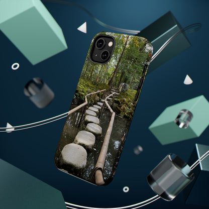 Nanzen-Ji Kyoto Stone Stepping Stones Impact-Resistant Phone Cases with Nature Design, Eco-Friendly Gift, Travel Accessories, Hiking Gear, Unique Phone Cover