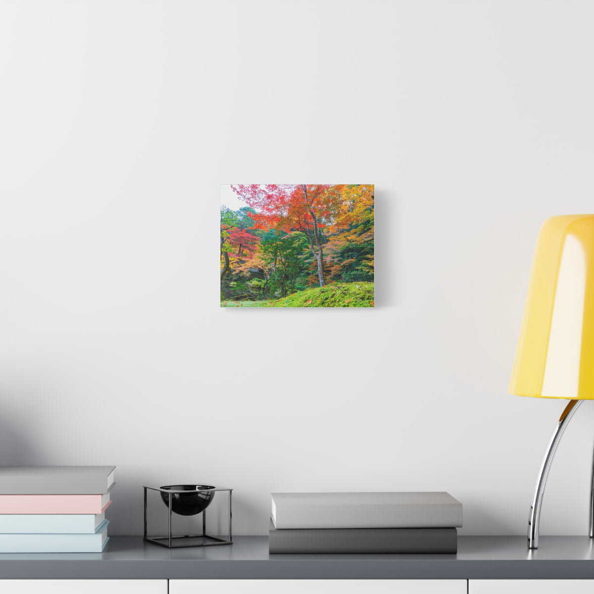 Nanzen-ji Garden Autumn Canvas — Kyoto Maple & Moss Zen Wall Art, Japan