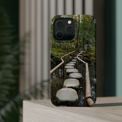Nanzen-Ji Kyoto Stone Stepping Stones Impact-Resistant Phone Cases with Nature Design, Eco-Friendly Gift, Travel Accessories, Hiking Gear, Unique Phone Cover