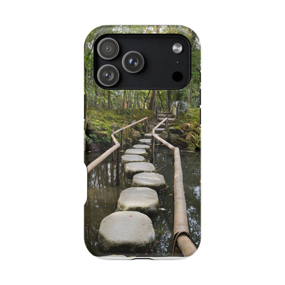 Nanzen-Ji Kyoto Stone Stepping Stones Impact-Resistant Phone Cases with Nature Design, Eco-Friendly Gift, Travel Accessories, Hiking Gear, Unique Phone Cover