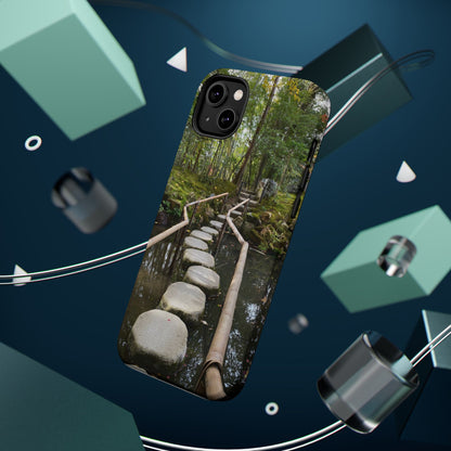 Nanzen-Ji Kyoto Stone Stepping Stones Impact-Resistant Phone Cases with Nature Design, Eco-Friendly Gift, Travel Accessories, Hiking Gear, Unique Phone Cover