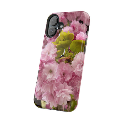 Cherry Blossoms Magnetic Floral Phone Cases, Impact-Resistant Phone Covers, Pink Cherry Blossom Cases, Unique Tech Accessories, Cute Gift for Her
