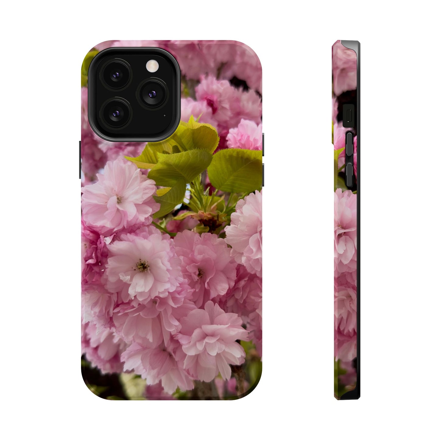 Cherry Blossoms Magnetic Floral Phone Cases, Impact-Resistant Phone Covers, Pink Cherry Blossom Cases, Unique Tech Accessories, Cute Gift for Her