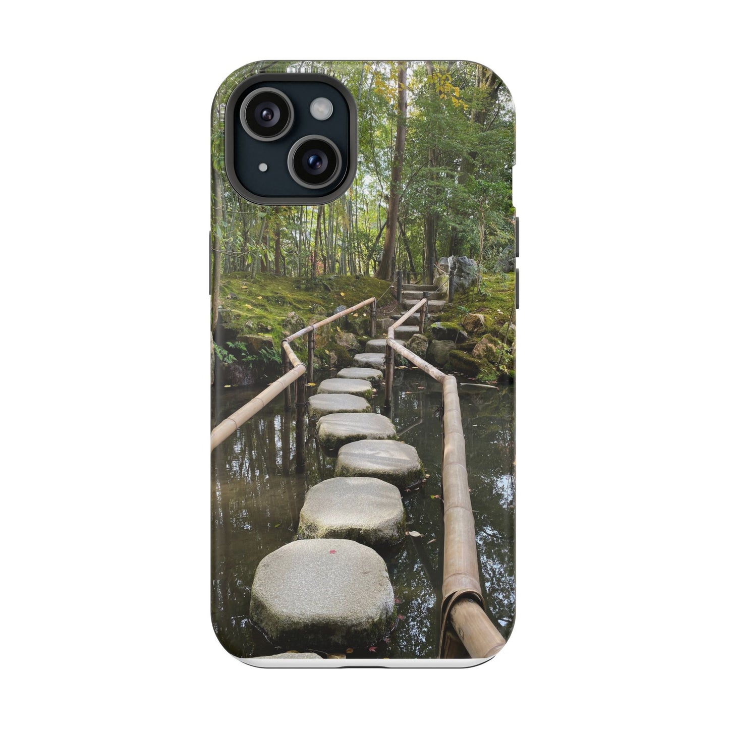 Nanzen-Ji Kyoto Stone Stepping Stones Impact-Resistant Phone Cases with Nature Design, Eco-Friendly Gift, Travel Accessories, Hiking Gear, Unique Phone Cover