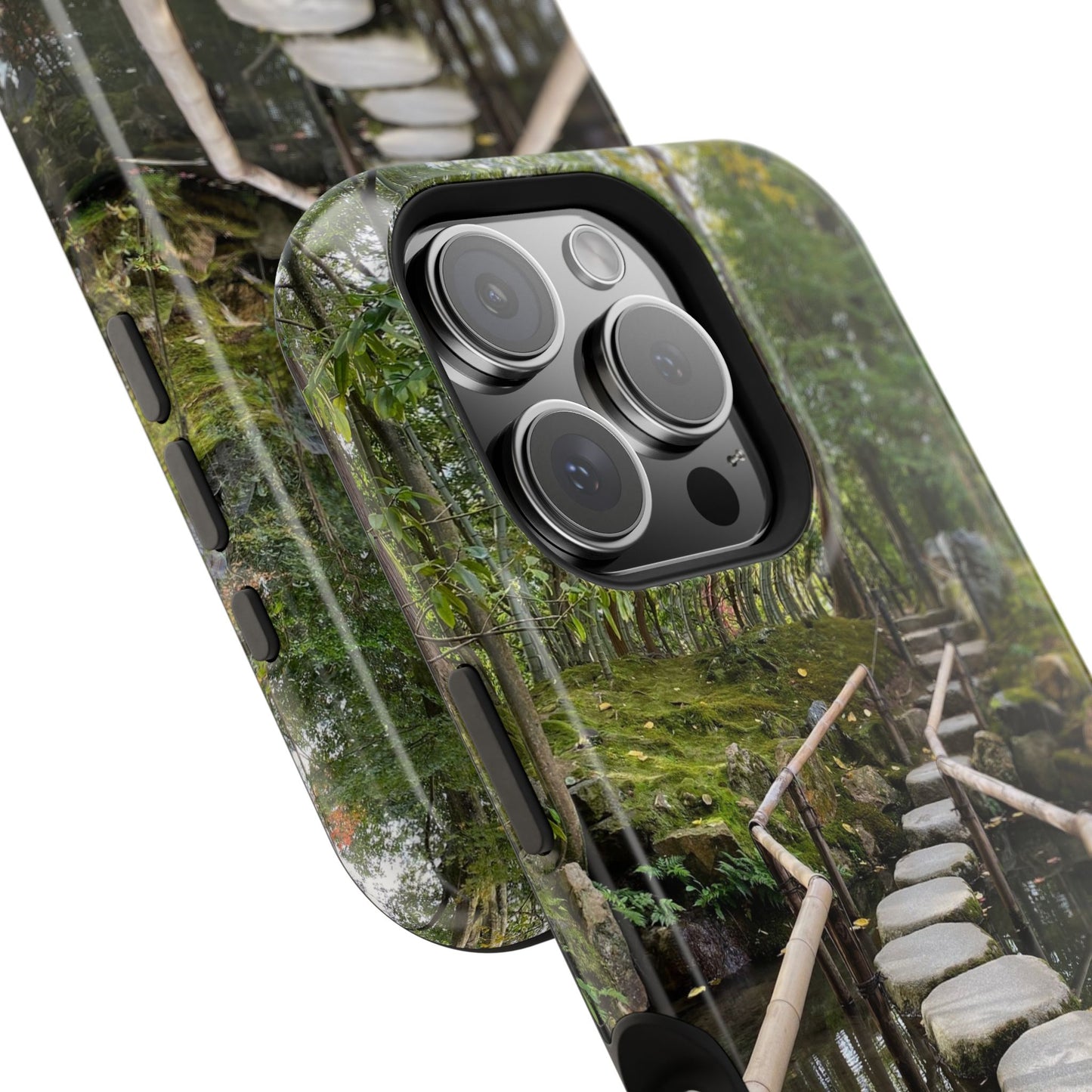 Nanzen-Ji Kyoto Stone Stepping Stones Impact-Resistant Phone Cases with Nature Design, Eco-Friendly Gift, Travel Accessories, Hiking Gear, Unique Phone Cover