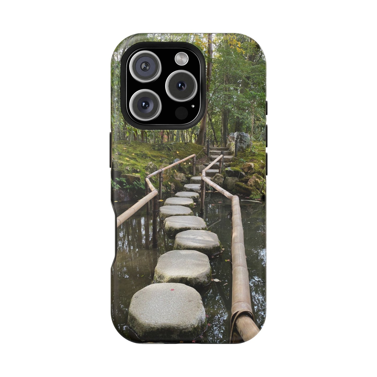Nanzen-Ji Kyoto Stone Stepping Stones Impact-Resistant Phone Cases with Nature Design, Eco-Friendly Gift, Travel Accessories, Hiking Gear, Unique Phone Cover
