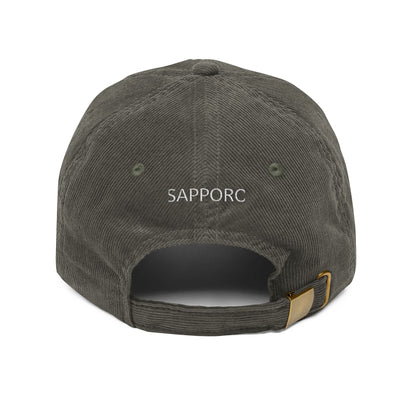 Sapporo Kanji Corduroy Hat – 札幌 Embroidered Japan City Cap